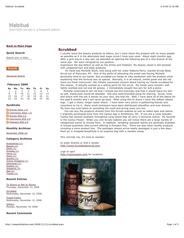 Habitue article